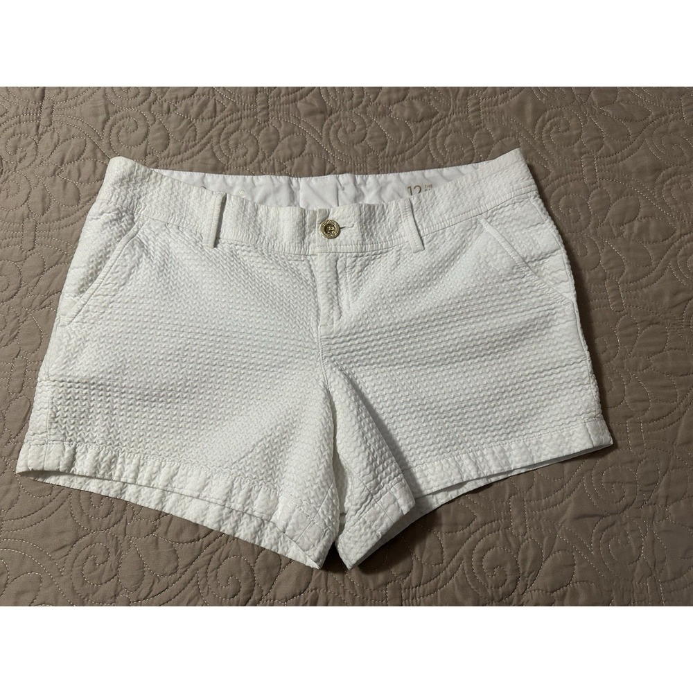 Lilly Pulitzer Women's Callahan Shorts, White Size 12 4"